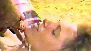 Retro porn video of a marketable woman being fucked on an obstacle brink